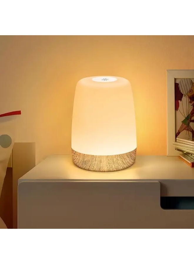 1 قطعة مصباح لمس قابل لإعادة الشحن 1200 مللي أمبير قابل للتعتيم أبيض دافئ 256 لون RGB ضوء طاولة بجانب السرير - Image 1